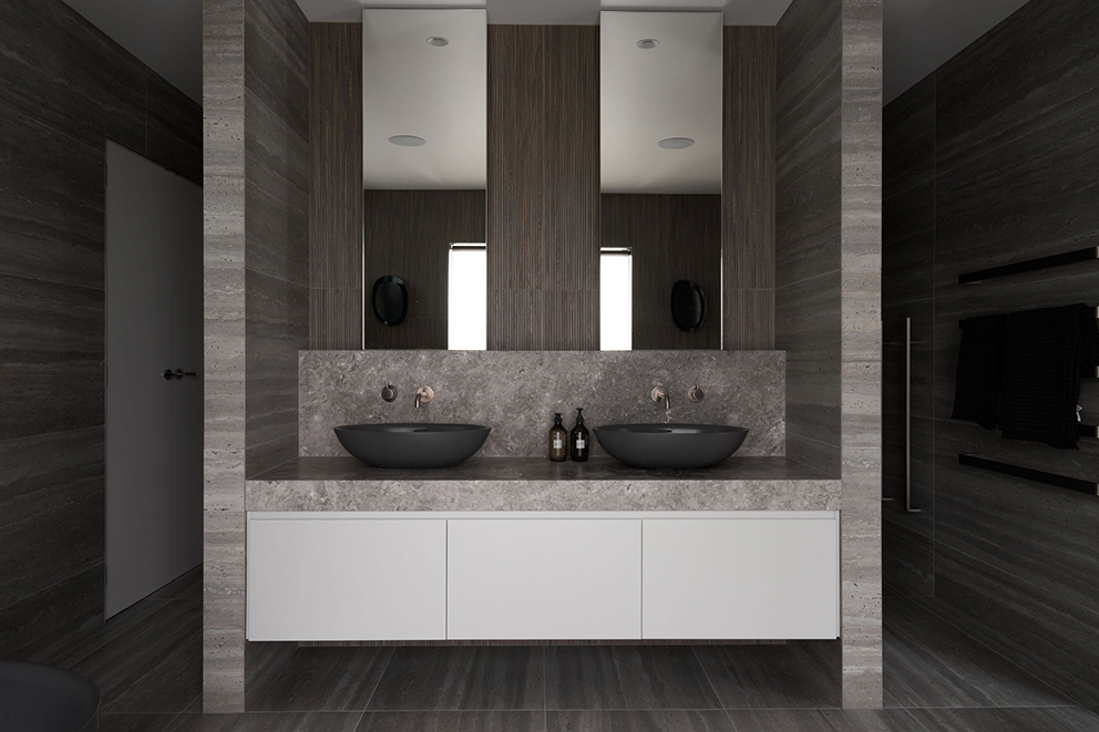 DKNBA Gold Bathroom Design — Michelle Lamb of Michelle Lamb Interior Architecture — NKBA Excellence in Design 2025