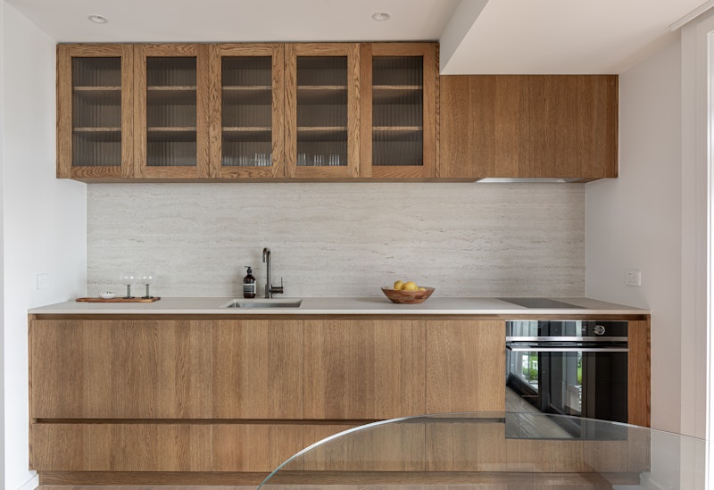 Bench run and splashback detail