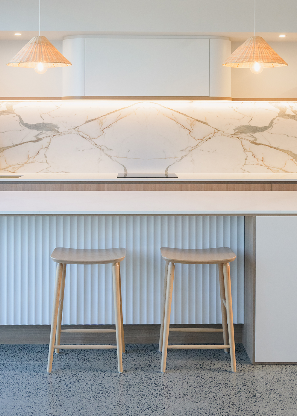Coastal Grooves — designed space by HK Kitchens, Bay of Plenty — NKBA Excellence in Design 2025