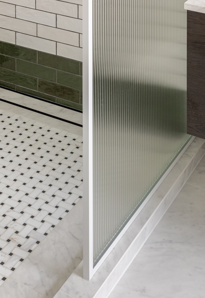 The shower area