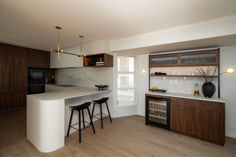 Mid Century Muse — kitchen by Rebecca Bailey Design, Auckland — NKBA Excellence in Design 2025