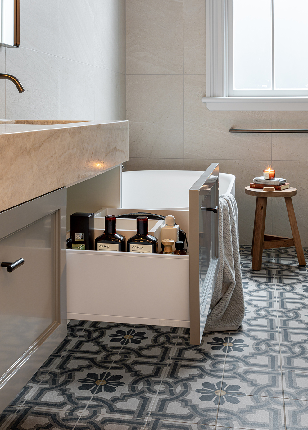 Quiet Opulence — bathroom by Lightpath Projects, Auckland — NKBA Excellence in Design 2025