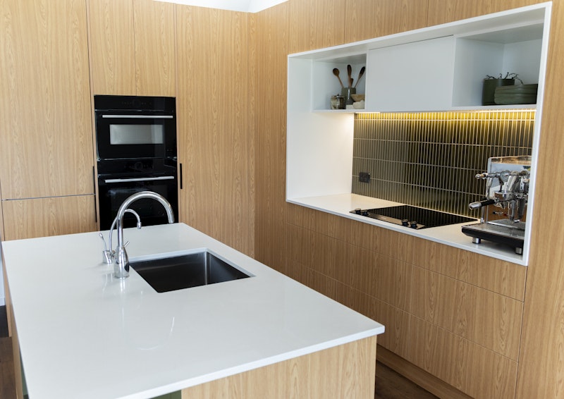 Olive Loves Oak A Small Kitchen Story — kitchen by Kitchen Studio Wellington, Wellington — NKBA Excellence in Design 2025