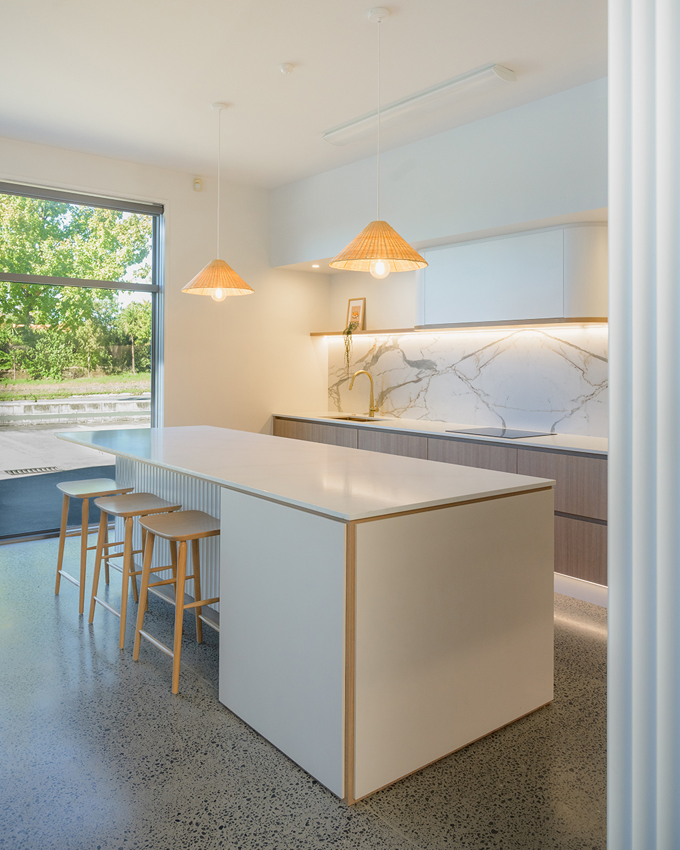 Coastal Grooves — designed space by HK Kitchens, Bay of Plenty — NKBA Excellence in Design 2025