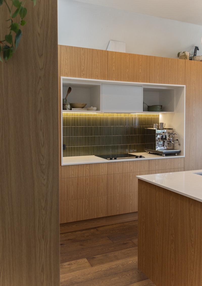 Olive Loves Oak A Small Kitchen Story — kitchen by Kitchen Studio Wellington, Wellington — NKBA Excellence in Design 2025