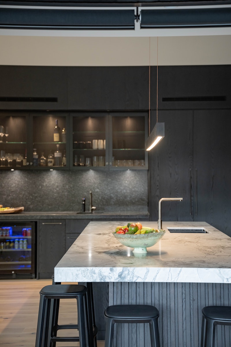 Cabinetry and storage wall