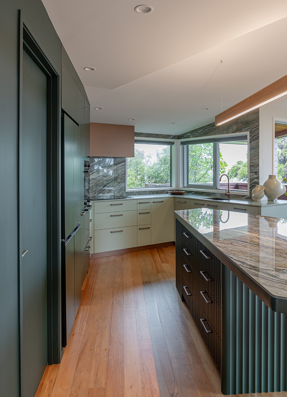 Rainforest Retreat — kitchen by Du Bois Design, Auckland — NKBA Excellence in Design 2025