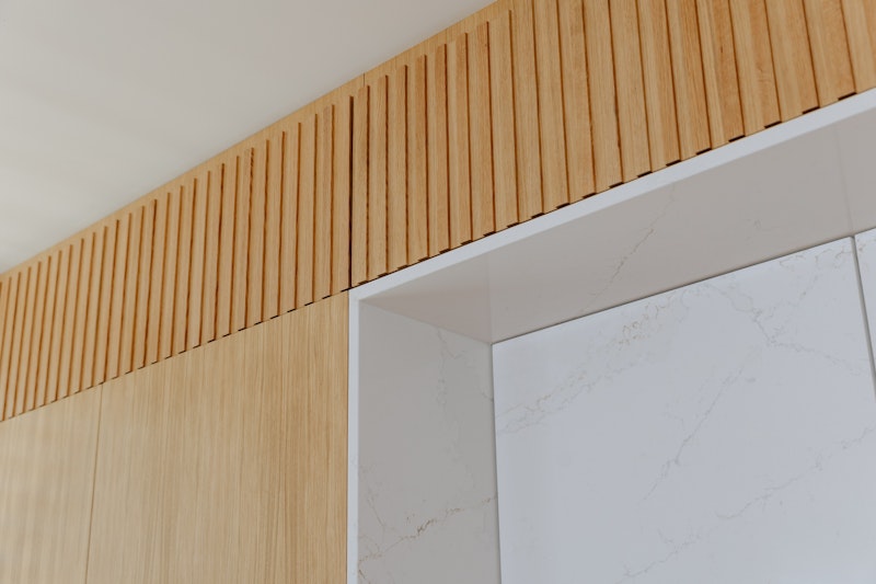 Bench run and splashback detail