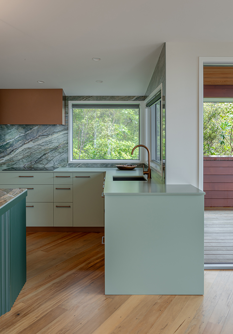 Rainforest Retreat — kitchen by Du Bois Design, Auckland — NKBA Excellence in Design 2025