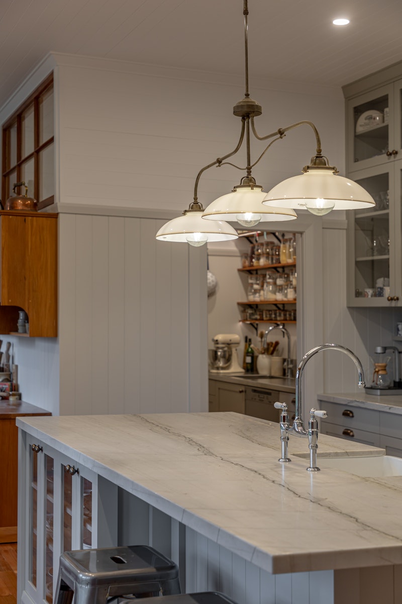 Bench run and splashback detail