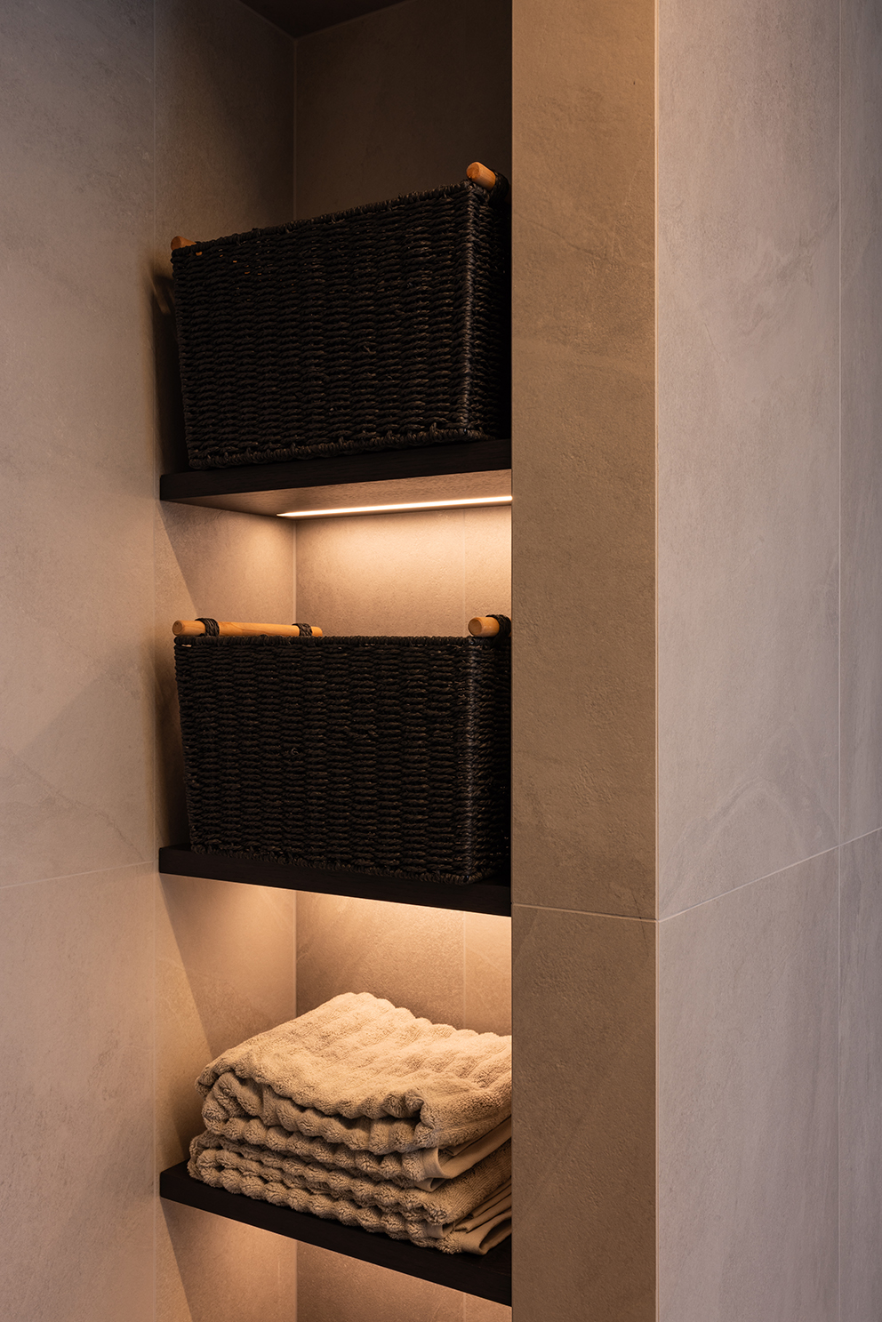 Structured Serenity — bathroom by Nicola Manning Design, Auckland — NKBA Excellence in Design 2025