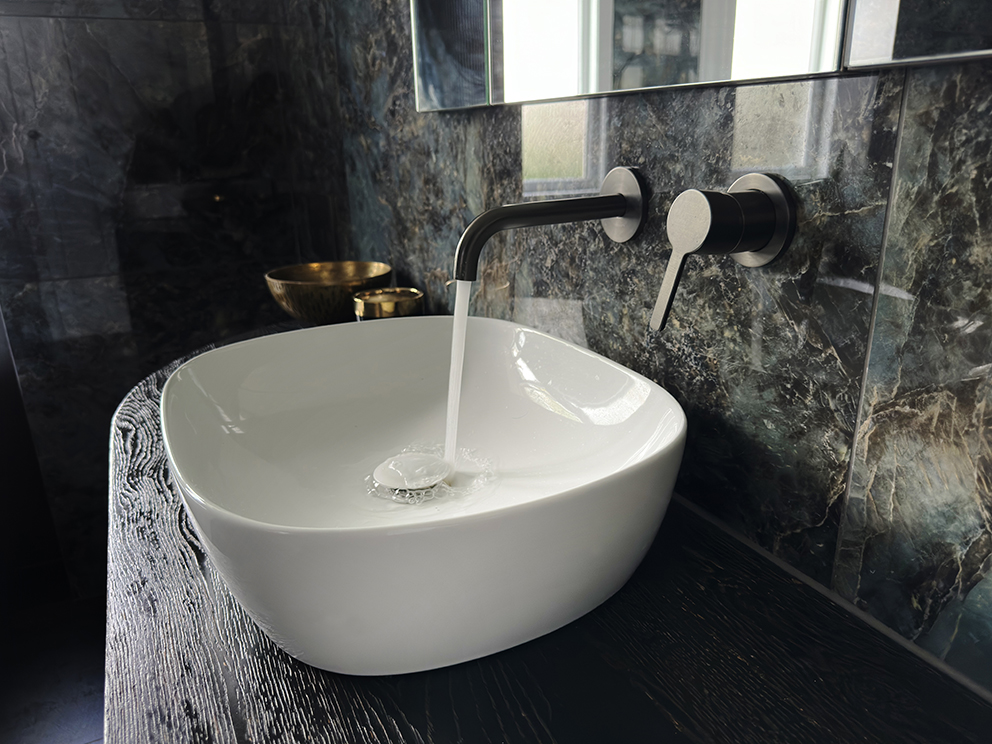 Moody Sanctuary — bathroom by Spaces Ink Design, Canterbury — NKBA Excellence in Design 2025