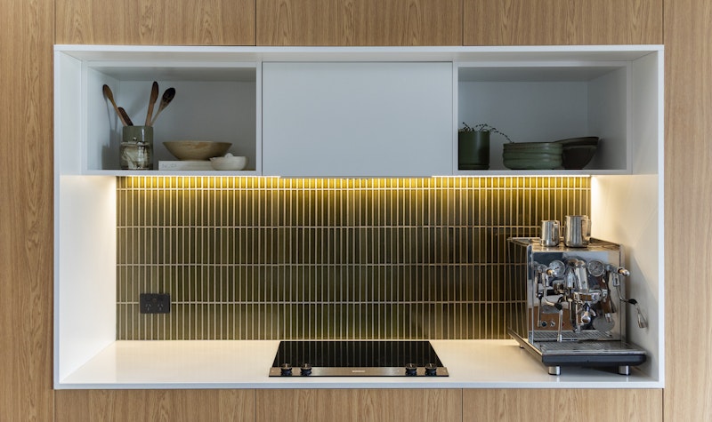Olive Loves Oak A Small Kitchen Story — kitchen by Kitchen Studio Wellington, Wellington — NKBA Excellence in Design 2025
