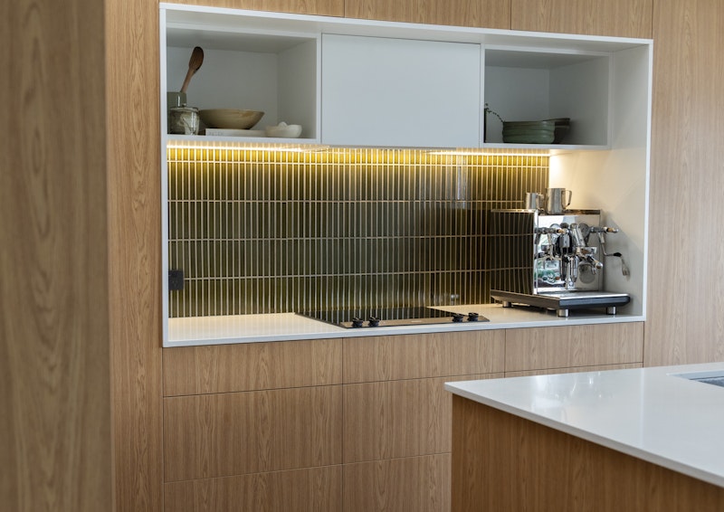 Olive Loves Oak A Small Kitchen Story — kitchen by Kitchen Studio Wellington, Wellington — NKBA Excellence in Design 2025