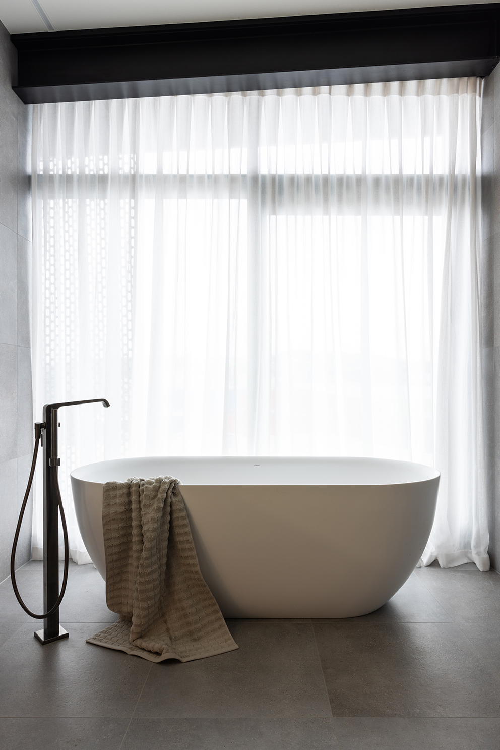Quiet Geometry — bathroom by Nicola Manning Design, Auckland — NKBA Excellence in Design 2025