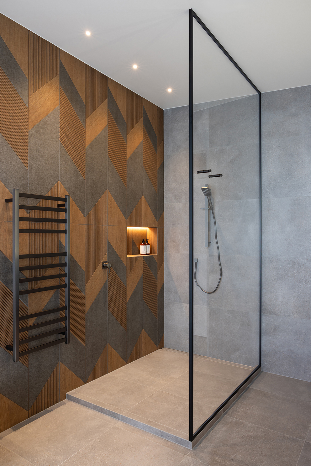 Quiet Geometry — bathroom by Nicola Manning Design, Auckland — NKBA Excellence in Design 2025