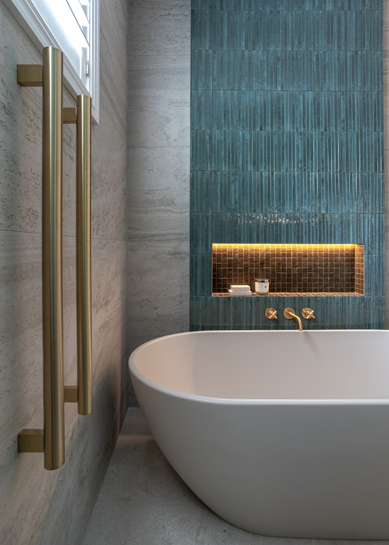 The shower area