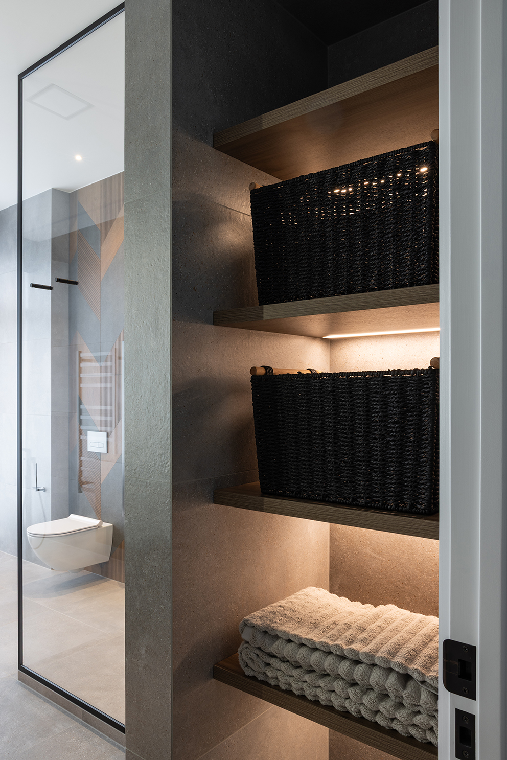 Quiet Geometry — bathroom by Nicola Manning Design, Auckland — NKBA Excellence in Design 2025