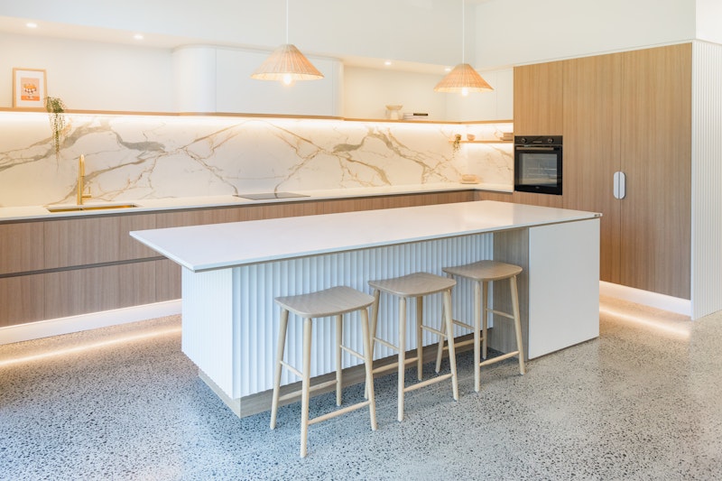 Coastal Grooves — designed space by HK Kitchens, Bay of Plenty — NKBA Excellence in Design 2025