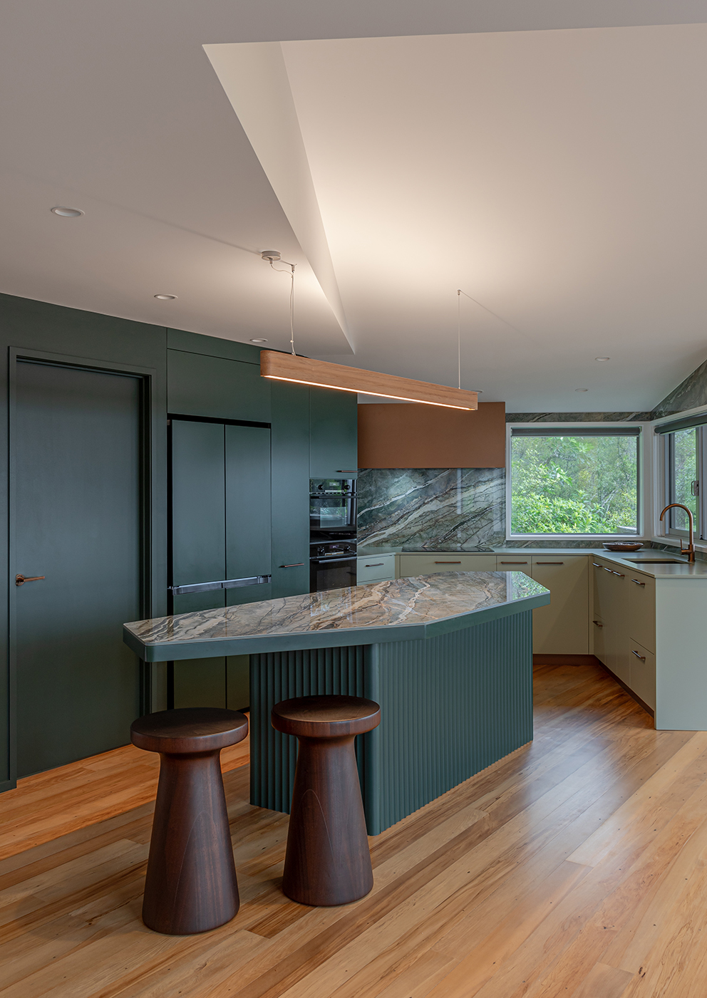 Rainforest Retreat — kitchen by Du Bois Design, Auckland — NKBA Excellence in Design 2025