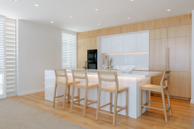 Beachside Oasis — kitchen by Kitchen Studio North Shore, Auckland