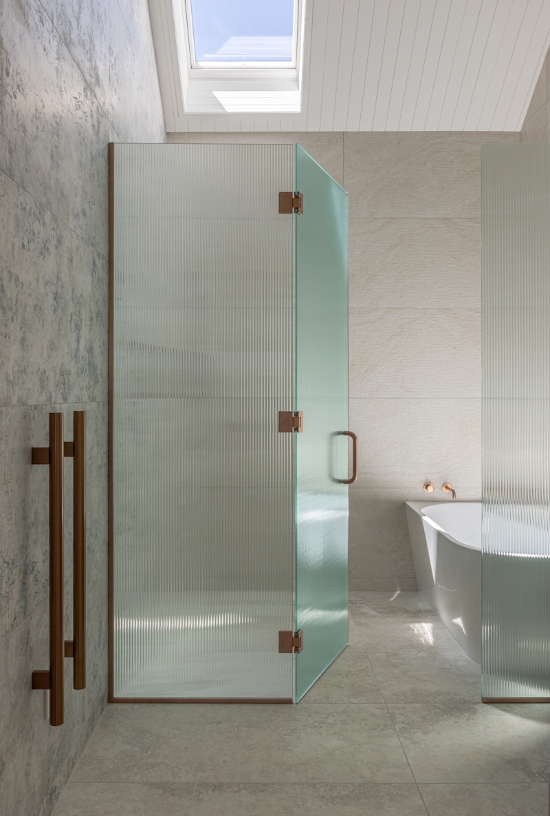The shower area